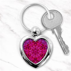 Flower Suprise To Love And Enjoy Key Chain (heart) by pepitasart