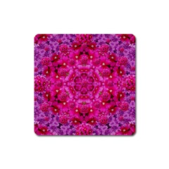 Flower Suprise To Love And Enjoy Square Magnet by pepitasart