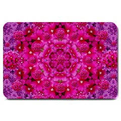 Flower Suprise To Love And Enjoy Large Doormat  by pepitasart