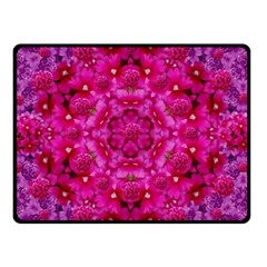 Flower Suprise To Love And Enjoy Double Sided Fleece Blanket (small)  by pepitasart