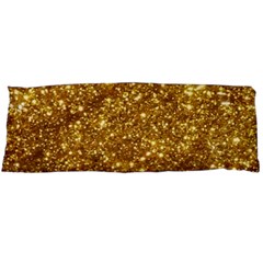 Gold Glitters Metallic Finish Party Texture Background Faux Shine Pattern Body Pillow Case (dakimakura) by genx