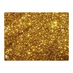 Gold Glitters Metallic Finish Party Texture Background Faux Shine Pattern Double Sided Flano Blanket (mini)  by genx