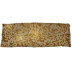 Retro Gold Glitters Golden Disco Ball Optical Illusion Body Pillow Case (dakimakura) by genx