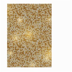 Retro Gold Glitters Golden Disco Ball Optical Illusion Large Garden Flag (two Sides) by genx