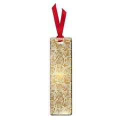 Retro Gold Glitters Golden Disco Ball Optical Illusion Small Book Marks by genx