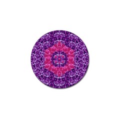 Flowers And Purple Suprise To Love And Enjoy Golf Ball Marker by pepitasart