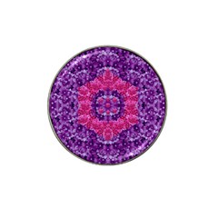 Flowers And Purple Suprise To Love And Enjoy Hat Clip Ball Marker (4 Pack) by pepitasart