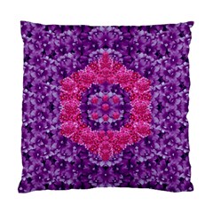 Flowers And Purple Suprise To Love And Enjoy Standard Cushion Case (two Sides) by pepitasart