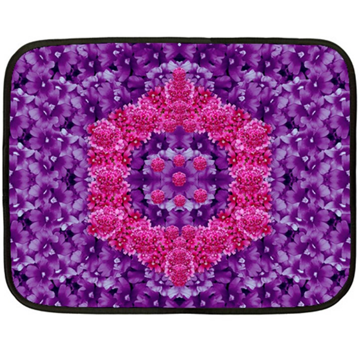 Flowers And Purple Suprise To Love And Enjoy Fleece Blanket (Mini)