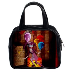 Cute Little Harlequin Classic Handbag (two Sides) by FantasyWorld7