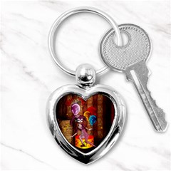 Cute Little Harlequin Key Chain (heart) by FantasyWorld7