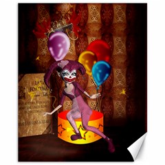 Cute Little Harlequin Canvas 11  X 14  by FantasyWorld7