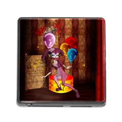 Cute Little Harlequin Memory Card Reader (square 5 Slot) by FantasyWorld7