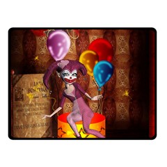 Cute Little Harlequin Fleece Blanket (small) by FantasyWorld7