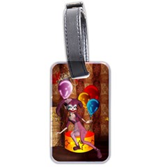 Cute Little Harlequin Luggage Tag (two Sides) by FantasyWorld7