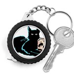 Black Cat & Halloween Skull Measuring Tape Front