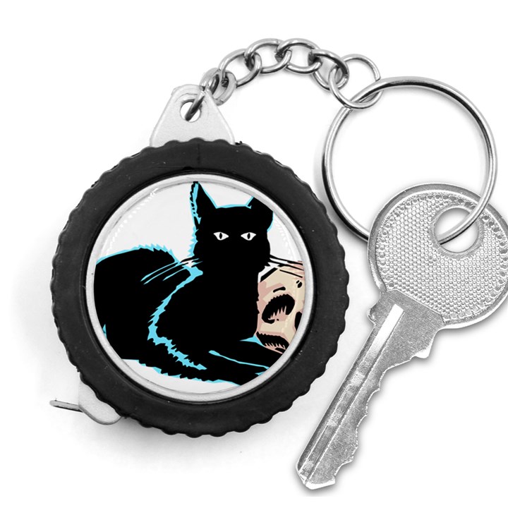 Black Cat & Halloween Skull Measuring Tape