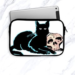 Black Cat & Halloween Skull Apple Ipad Mini Zipper Cases by gothicandhalloweenstore