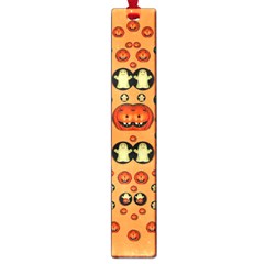 Happy Pumkins And Ghosts And  They Love The Season Large Book Marks by pepitasart