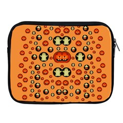 Happy Pumkins And Ghosts And  They Love The Season Apple Ipad 2/3/4 Zipper Cases by pepitasart