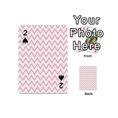 Chevrons Roses Playing Cards 54 Designs (mini) by kcreatif