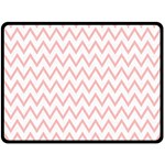 Chevrons Roses Double Sided Fleece Blanket (Large)  80 x60  Blanket Front