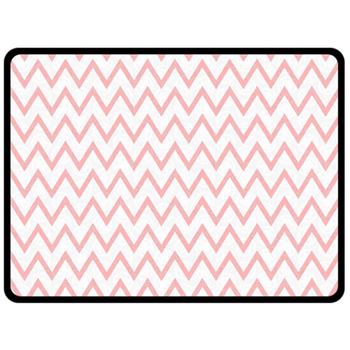 Chevrons Roses Double Sided Fleece Blanket (Large) 