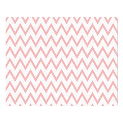 Chevrons Roses Double Sided Flano Blanket (large)  by kcreatif