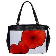 Coquelicots Fleurs Oversize Office Handbag by kcreatif