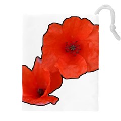 Coquelicots Fleurs Drawstring Pouch (4xl)