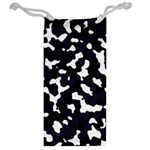 Camouflage bleu Jewelry Bag Back