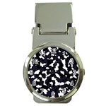 Camouflage bleu Money Clip Watches Front