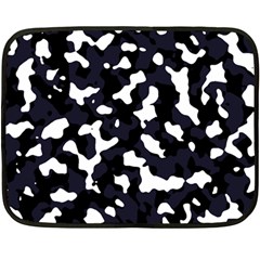 Camouflage Bleu Double Sided Fleece Blanket (mini)  by kcreatif