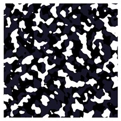 Camouflage Bleu Wooden Puzzle Square