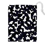 Camouflage bleu Drawstring Pouch (4XL) Front