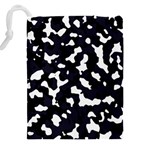 Camouflage bleu Drawstring Pouch (4XL) Back