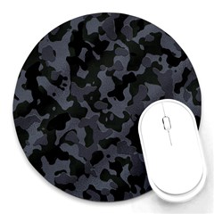 Camouflage Violet Round Mousepads by kcreatif