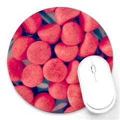 Fraise Bonbons Round Mousepads by kcreatif