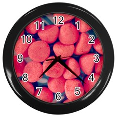 Fraise Bonbons Wall Clock (black) by kcreatif