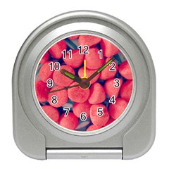 Fraise Bonbons Travel Alarm Clock by kcreatif