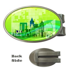 Architecture Skyline Money Clips (oval)  by Wegoenart