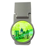 Architecture Skyline Money Clips (Round)  Front