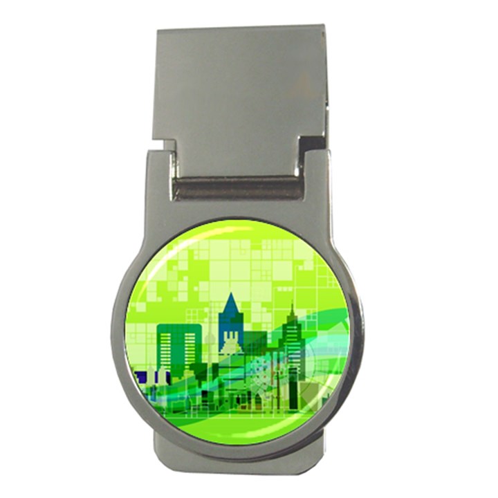 Architecture Skyline Money Clips (Round) 