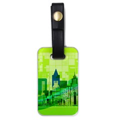 Architecture Skyline Luggage Tag (one Side) by Wegoenart