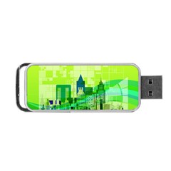 Architecture Skyline Portable Usb Flash (two Sides) by Wegoenart