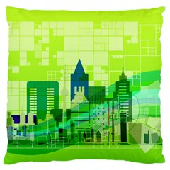 Architecture Skyline Standard Flano Cushion Case (one Side) by Wegoenart