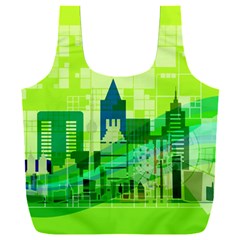 Architecture Skyline Full Print Recycle Bag (xxl) by Wegoenart