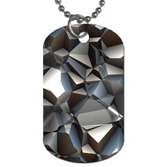 Triangles Polygon Color Silver Uni Dog Tag (one Side) by Wegoenart