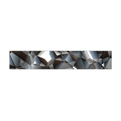 Triangles Polygon Color Silver Uni Flano Scarf (mini) by Wegoenart