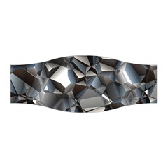 Triangles Polygon Color Silver Uni Stretchable Headband by Wegoenart